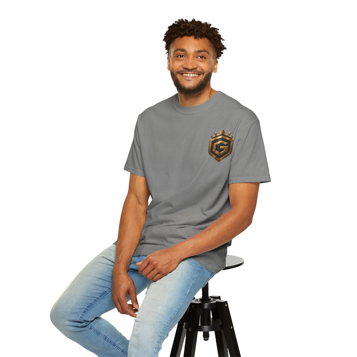 GRNGR Collectibles Logo T-Shirt — QR Back Graphic Tee