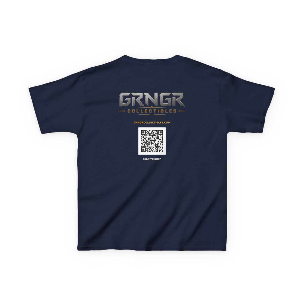 GRNGR Logo Kids Tee | GRNGR Collectibles QR Back