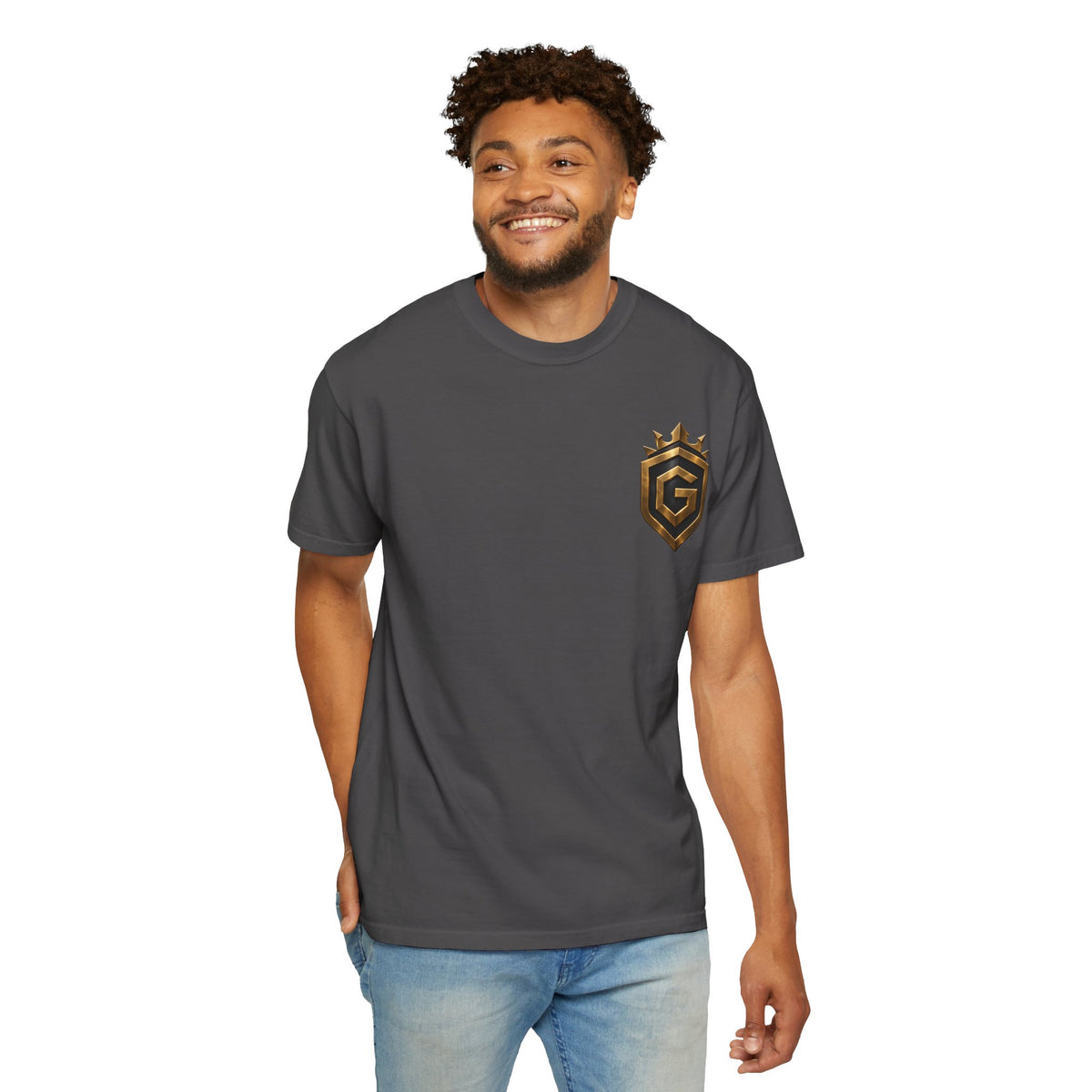 GRNGR Collectibles Logo T-Shirt — QR Back Graphic Tee