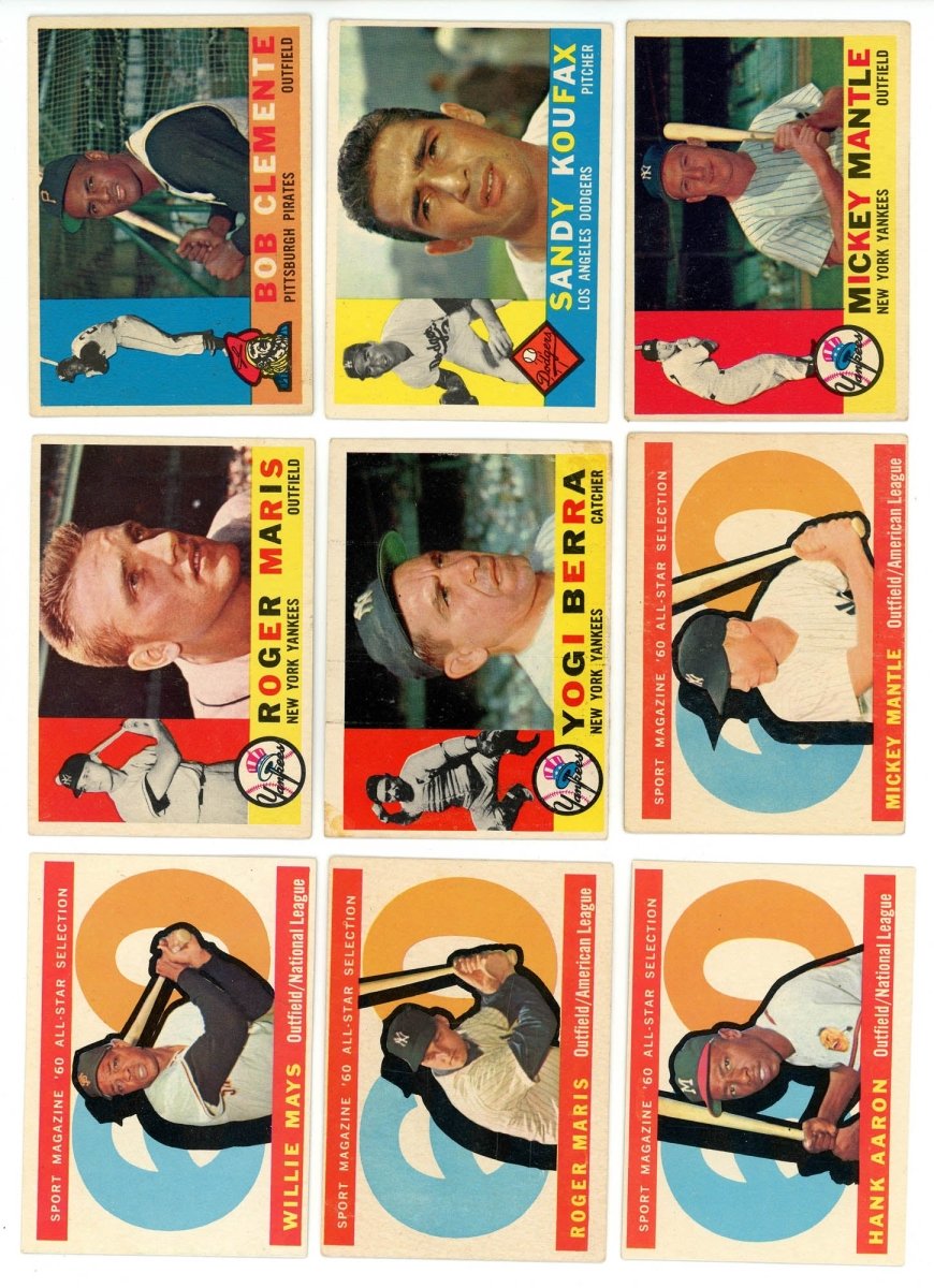1960 TOPPS BASEBALL COMPLETE SET BREAK - 8 CARDS PER BOX! 1 HOFer and/or high # in each box!