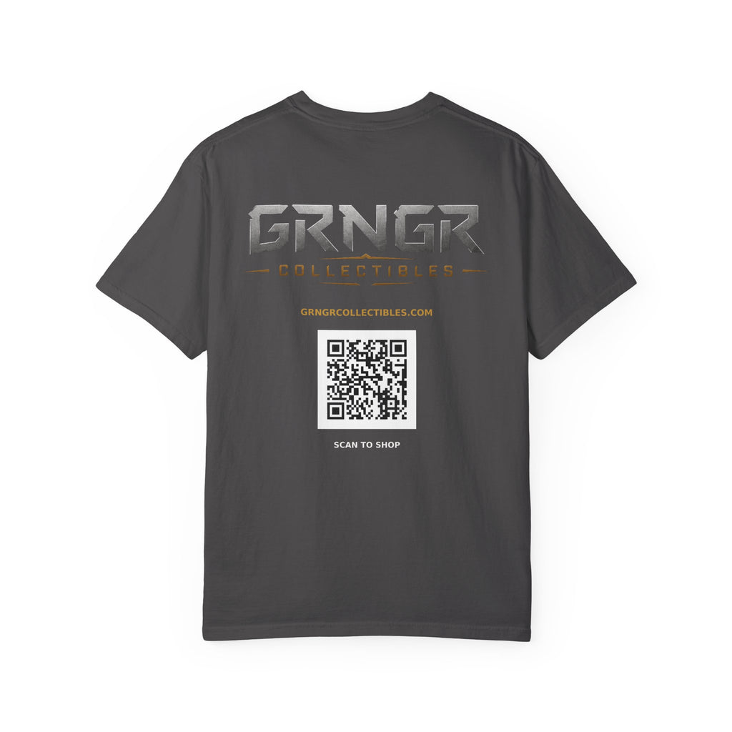 GRNGR Collectibles Logo T-Shirt — QR Back Graphic Tee