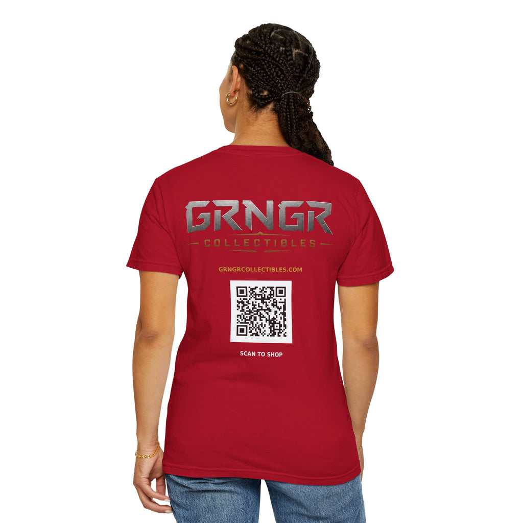 GRNGR Collectibles Logo T-Shirt — QR Back Graphic Tee