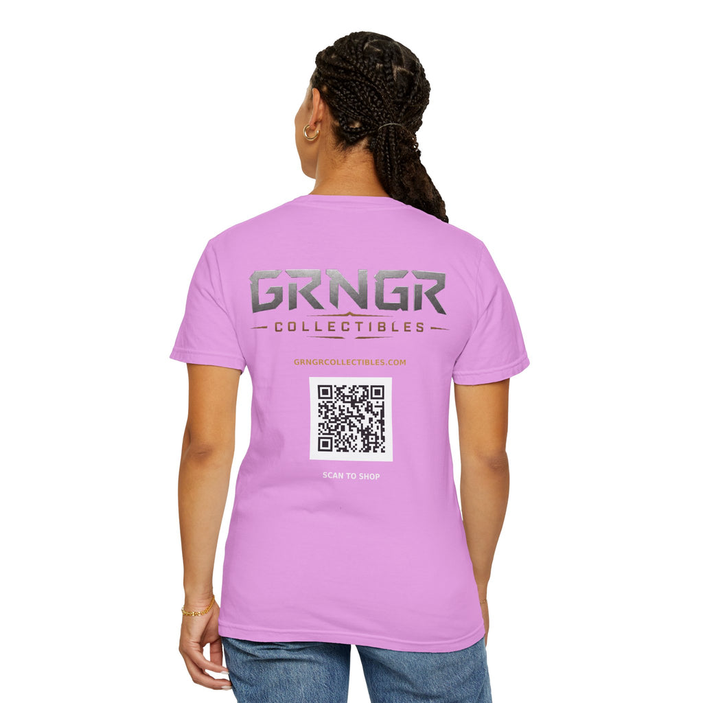 GRNGR Collectibles Logo T-Shirt — QR Back Graphic Tee