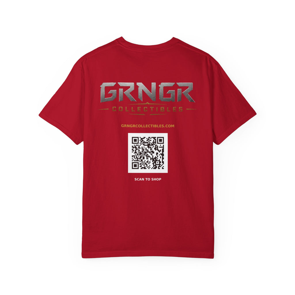 GRNGR Collectibles Logo T-Shirt — QR Back Graphic Tee