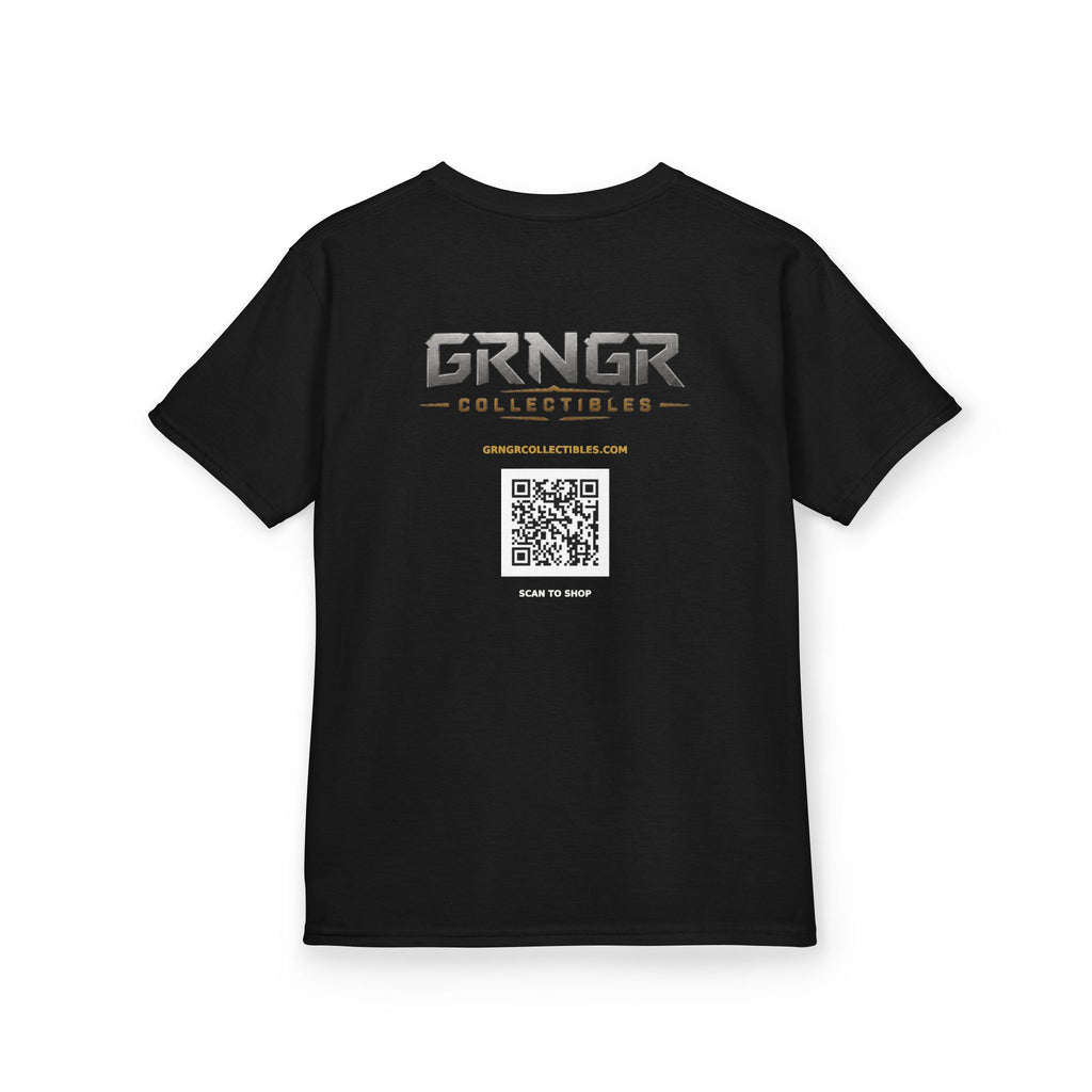 GRNGR Logo Kids Tee | GRNGR Collectibles QR Back