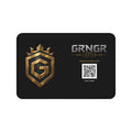 GRNGR Collectibles Gold Crest Desk Mat — Gaming/Office Mouse Pad with QR Logo