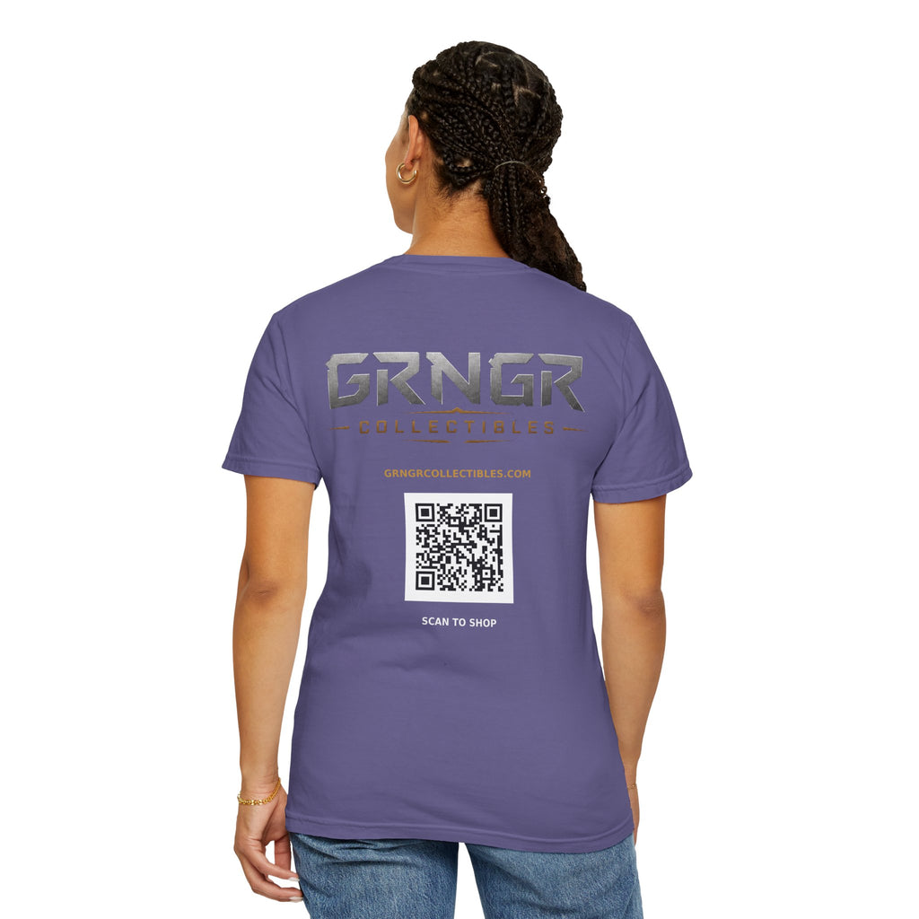 GRNGR Collectibles Logo T-Shirt — QR Back Graphic Tee