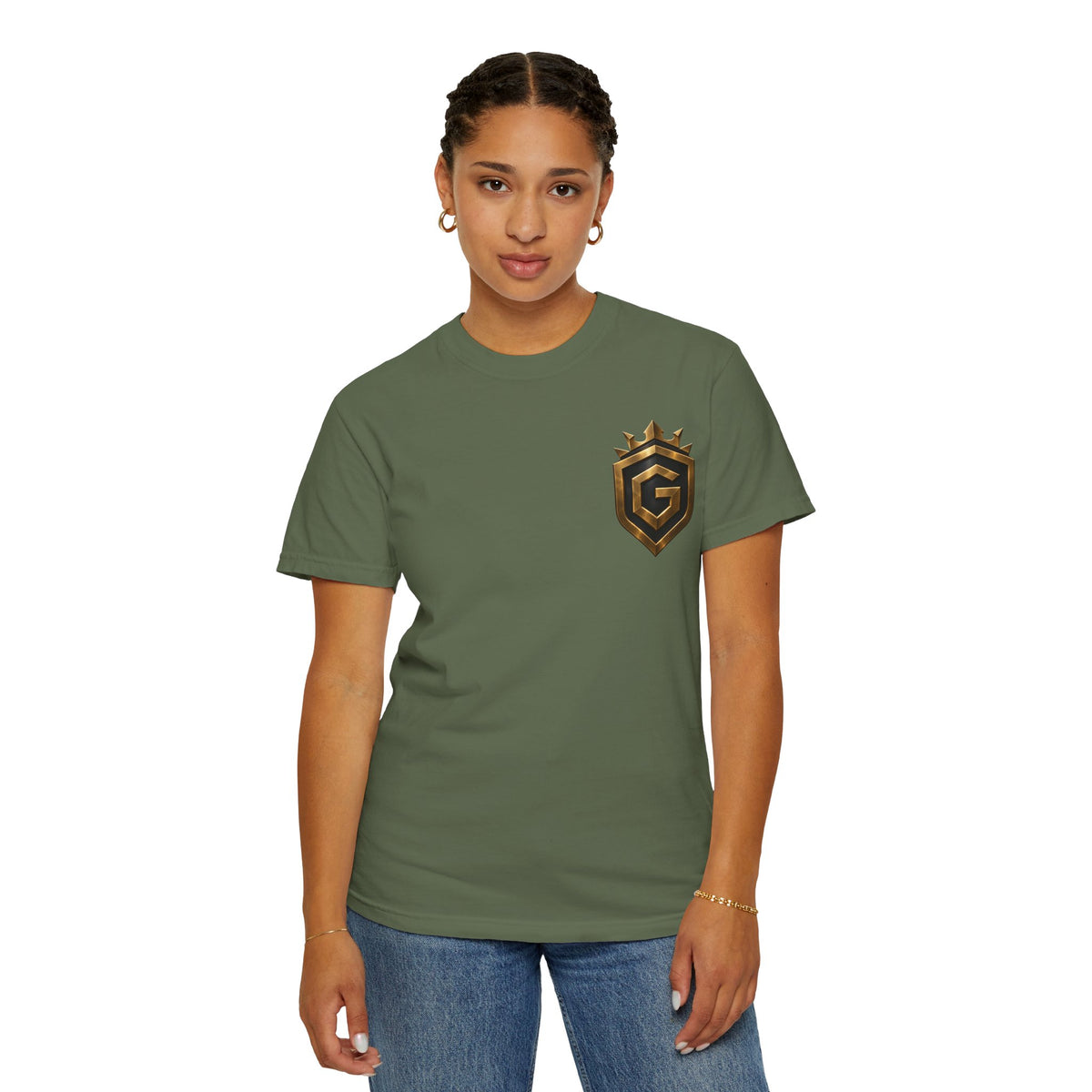 GRNGR Collectibles Logo T-Shirt — QR Back Graphic Tee