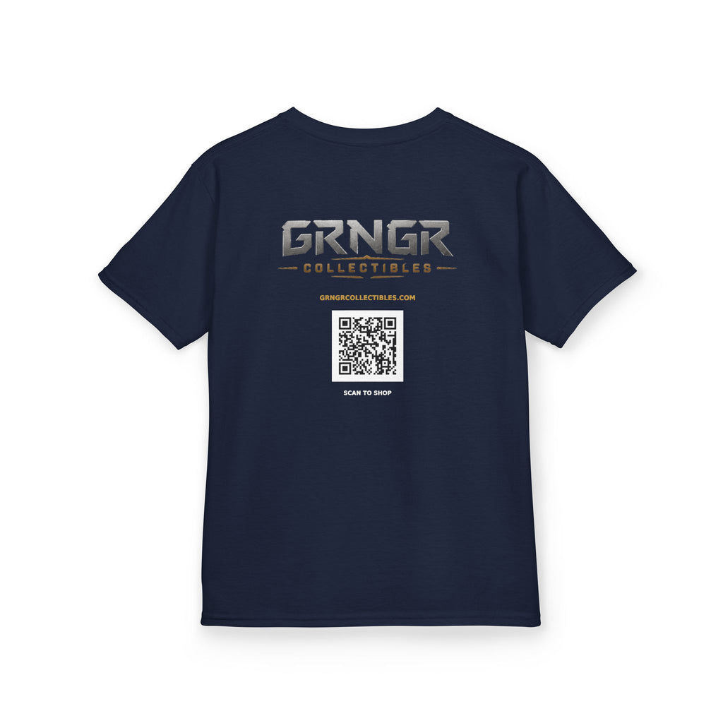 GRNGR Logo Kids Tee | GRNGR Collectibles QR Back