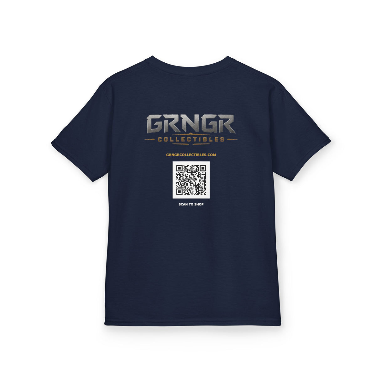 GRNGR Logo Kids Tee | GRNGR Collectibles QR Back