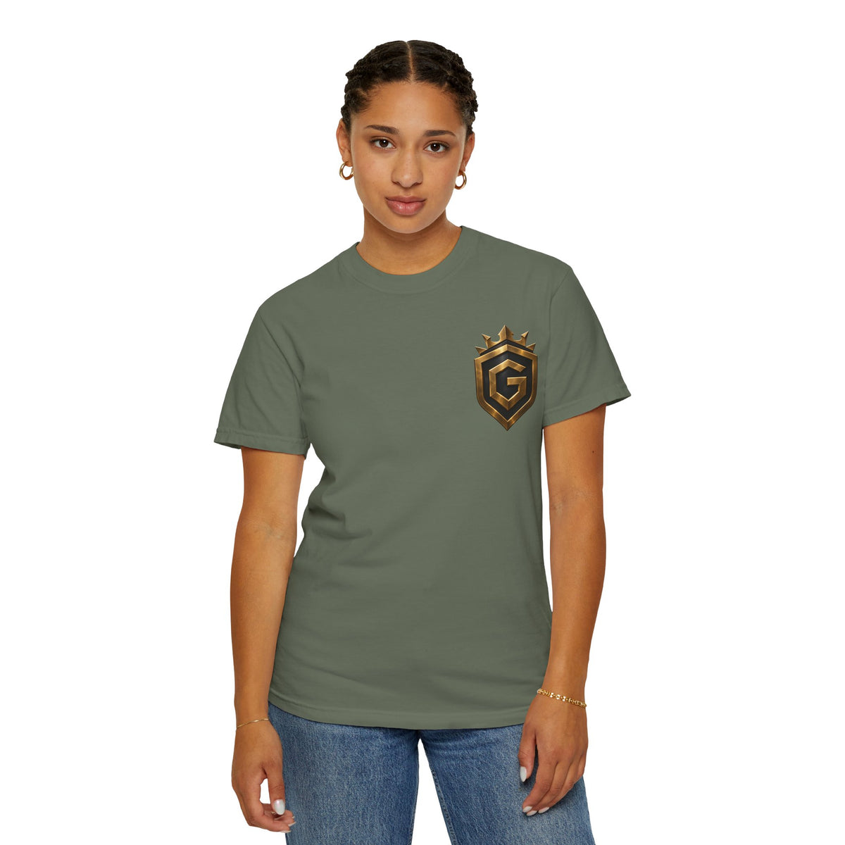 GRNGR Collectibles Logo T-Shirt — QR Back Graphic Tee