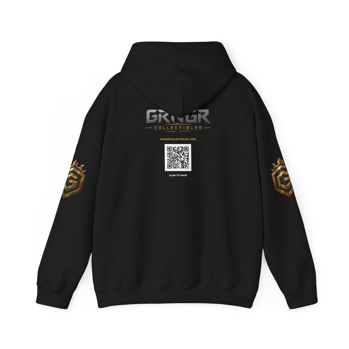 Comic Hero Illustration Hoodie - GRNGR Collectibles QR Back