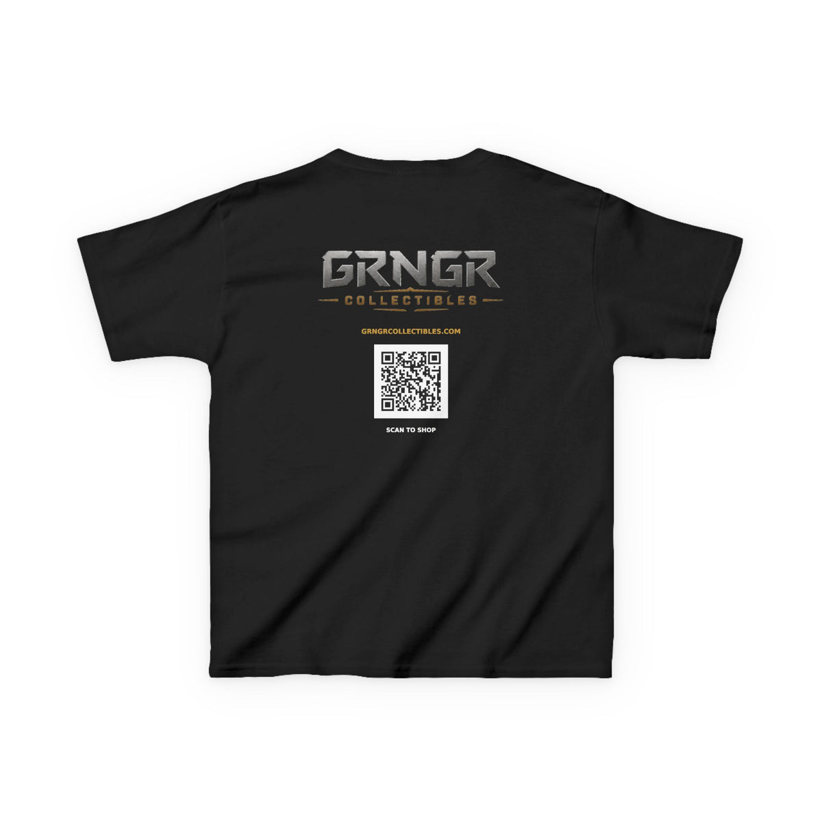 GRNGR Logo Kids Tee | GRNGR Collectibles QR Back