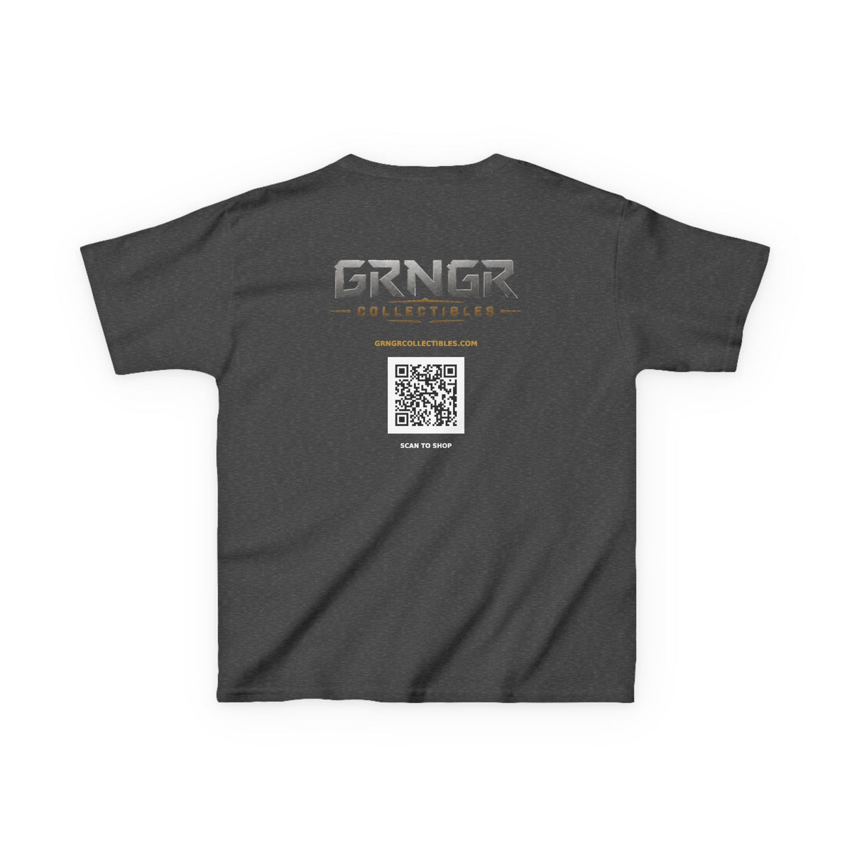 GRNGR Logo Kids Tee | GRNGR Collectibles QR Back