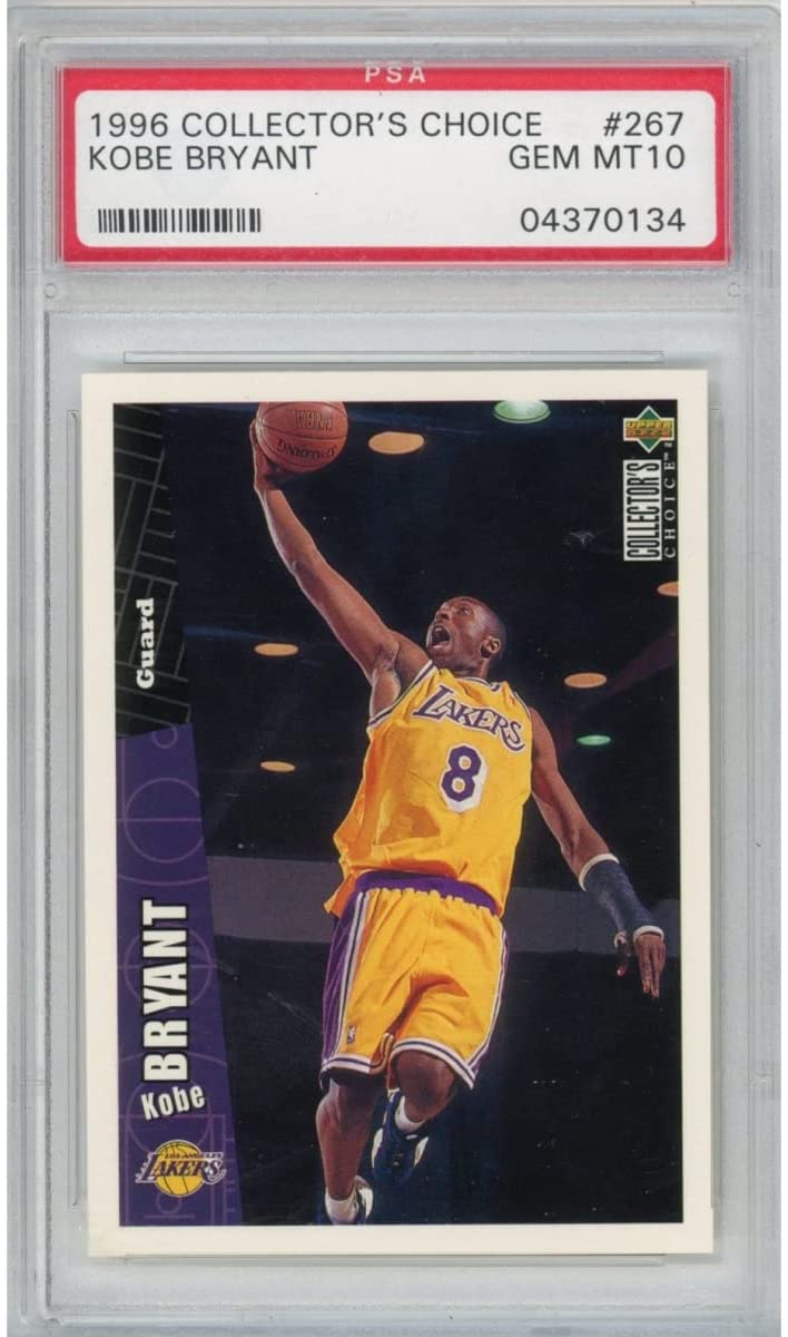 Graded 1996-97 Collector's Choice Kobe Bryant #267 Rookie RC Basketball Card PSA 10 Gem Mint