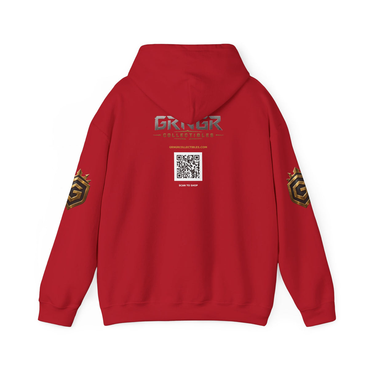 Comic Hero Illustration Hoodie - GRNGR Collectibles QR Back