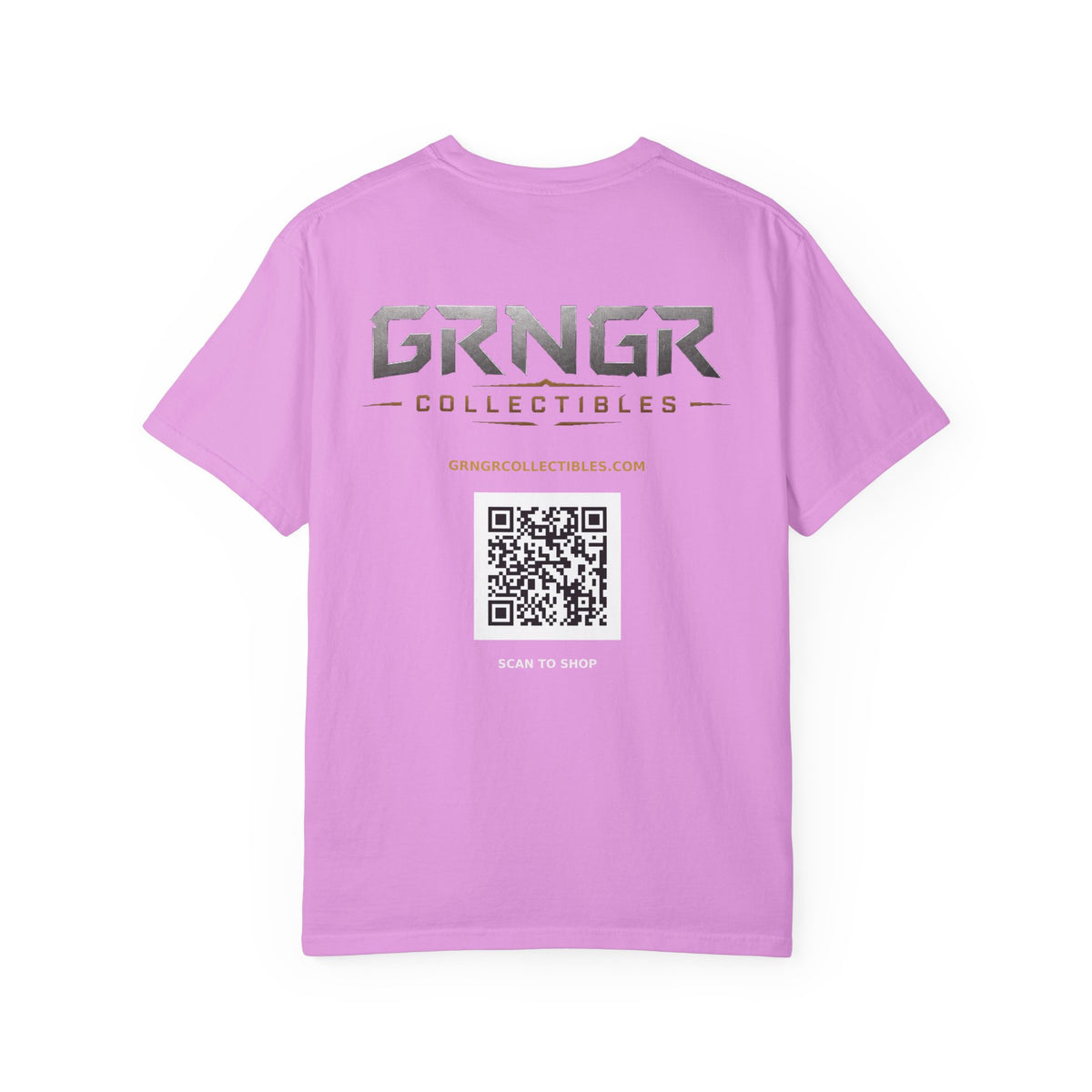 GRNGR Collectibles Logo T-Shirt — QR Back Graphic Tee