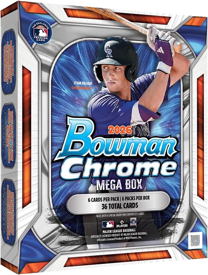 2026 Bowman Chrome Baseball Mega Box - Sealed