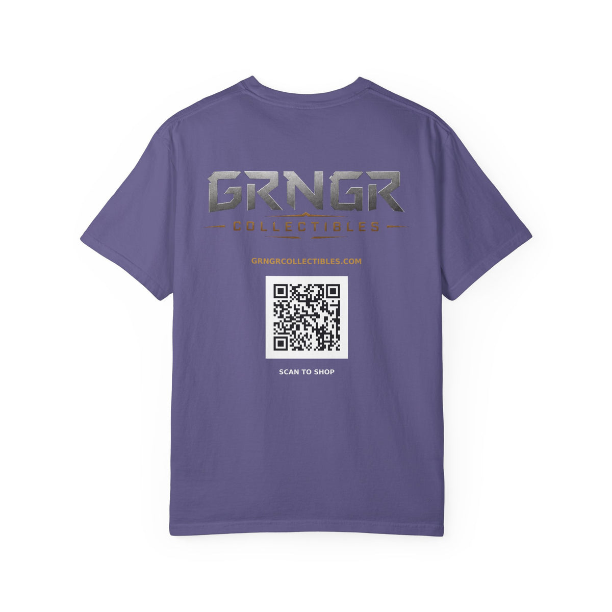 GRNGR Collectibles Logo T-Shirt — QR Back Graphic Tee