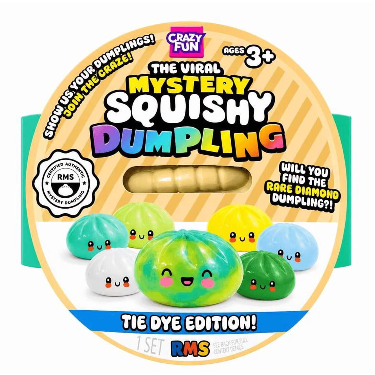 RMS Viral Mystery Squishy Dumpling – Tie-Dye Edition