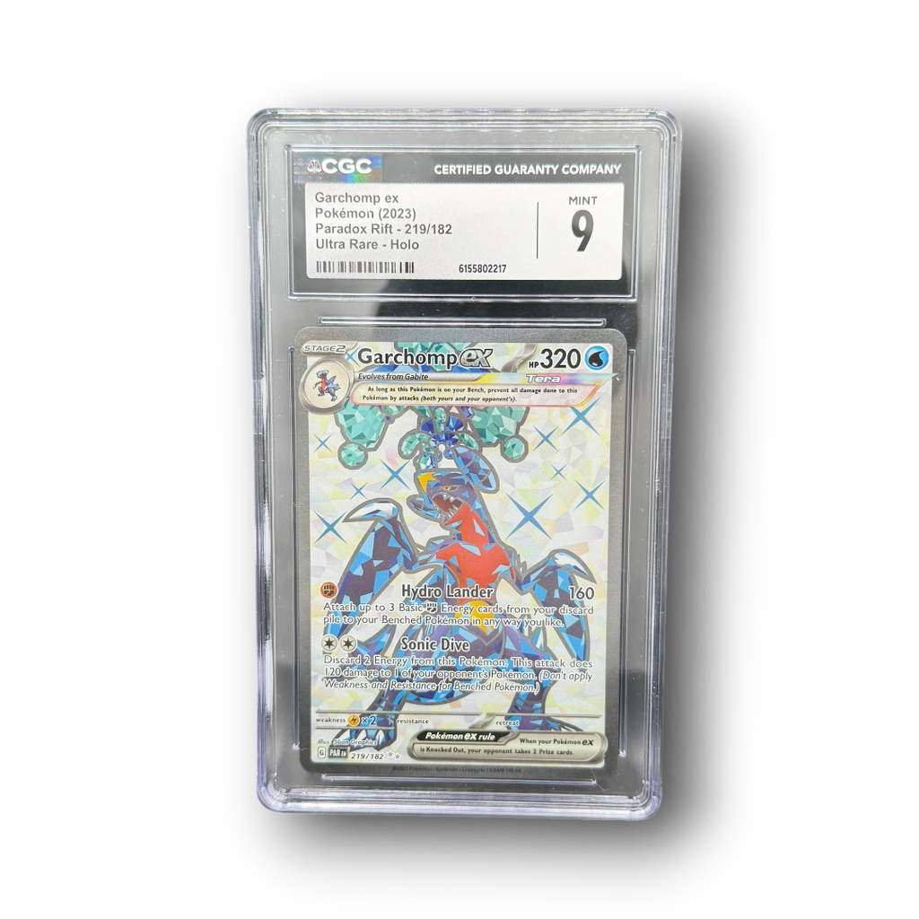 2023 Pokémon Paradox Rift Garchomp ex #219 Ultra Rare Holo CGC 9