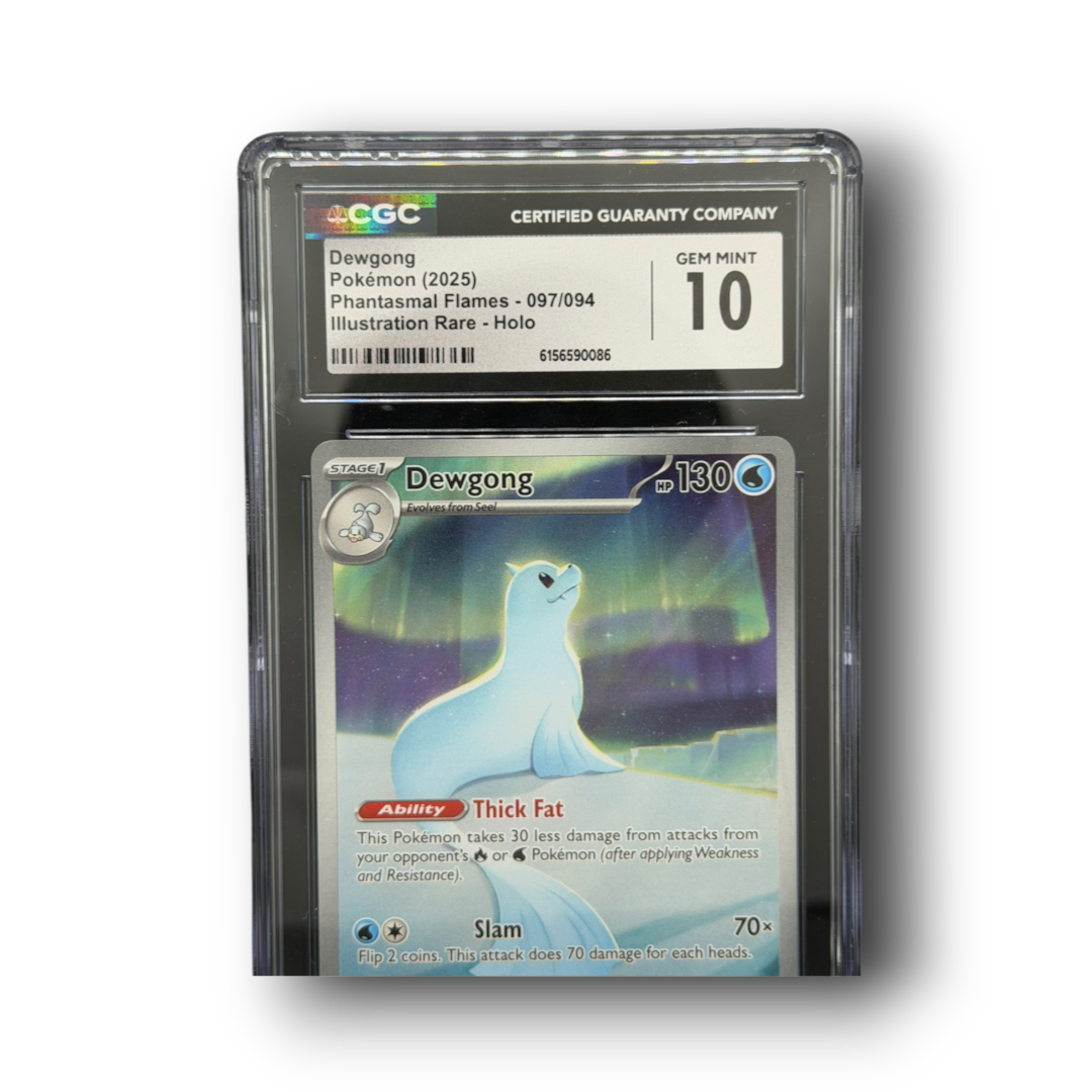 2025 Pokémon Phantasmal Flames Dewgong #097 Illustration Rare Holo CGC 10