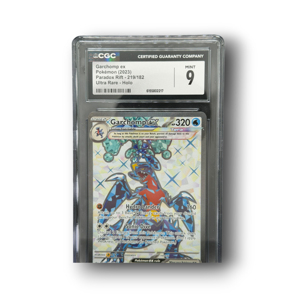 2023 Pokémon Paradox Rift Garchomp ex #219 Ultra Rare Holo CGC 9