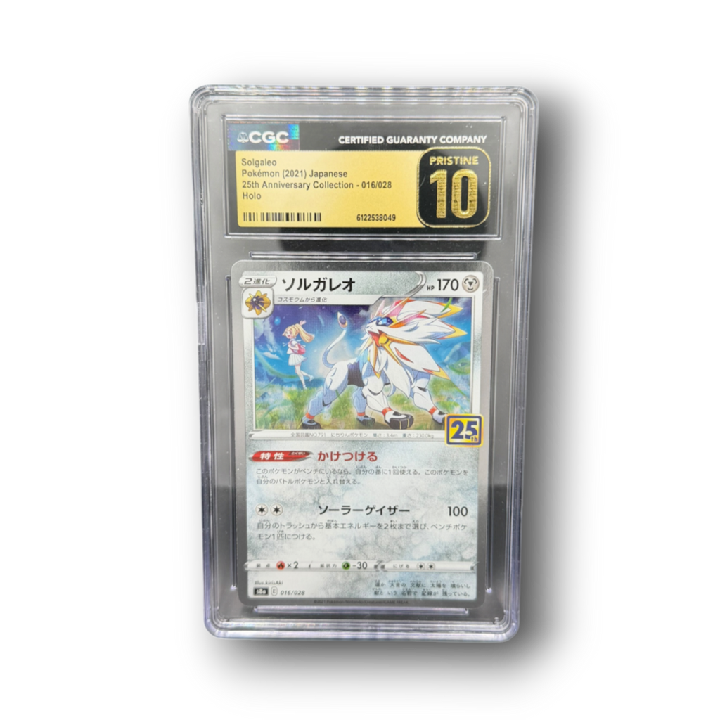 2021 Pokémon Japanese 25th Anniversary Collection Solgaleo #016 Holo CGC Pristine 10