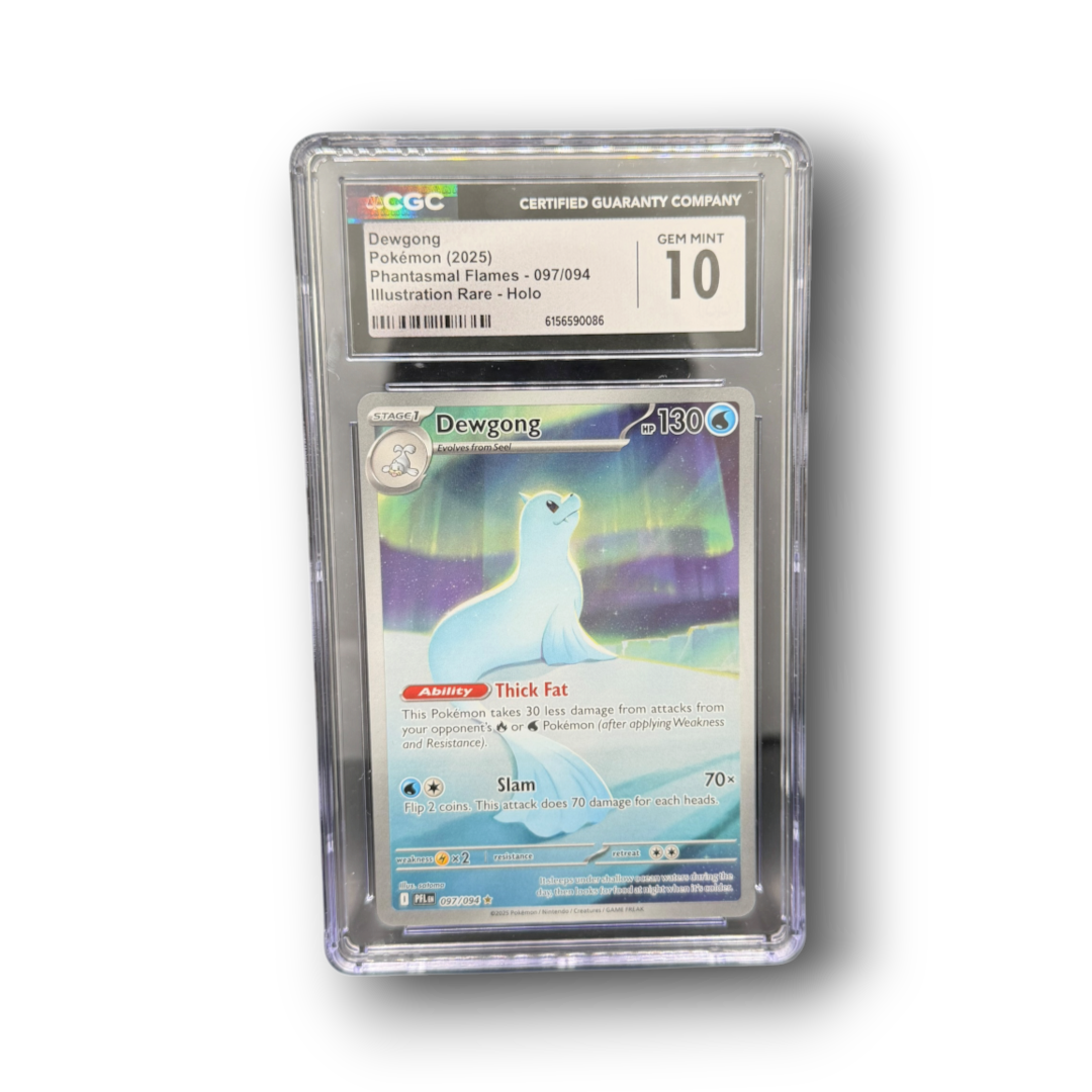 2025 Pokémon Phantasmal Flames Dewgong #097 Illustration Rare Holo CGC 10