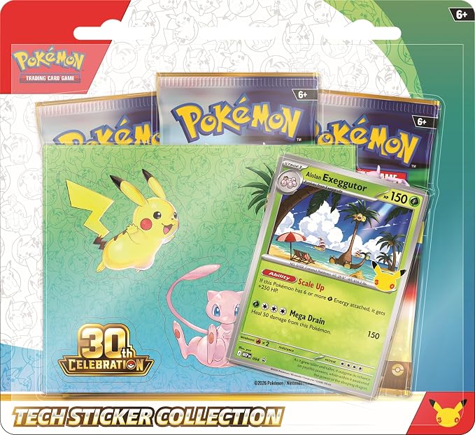Pokémon Trading Card Game: 30th Celebration Tech Sticker Collection (Alolan Exeggutor)