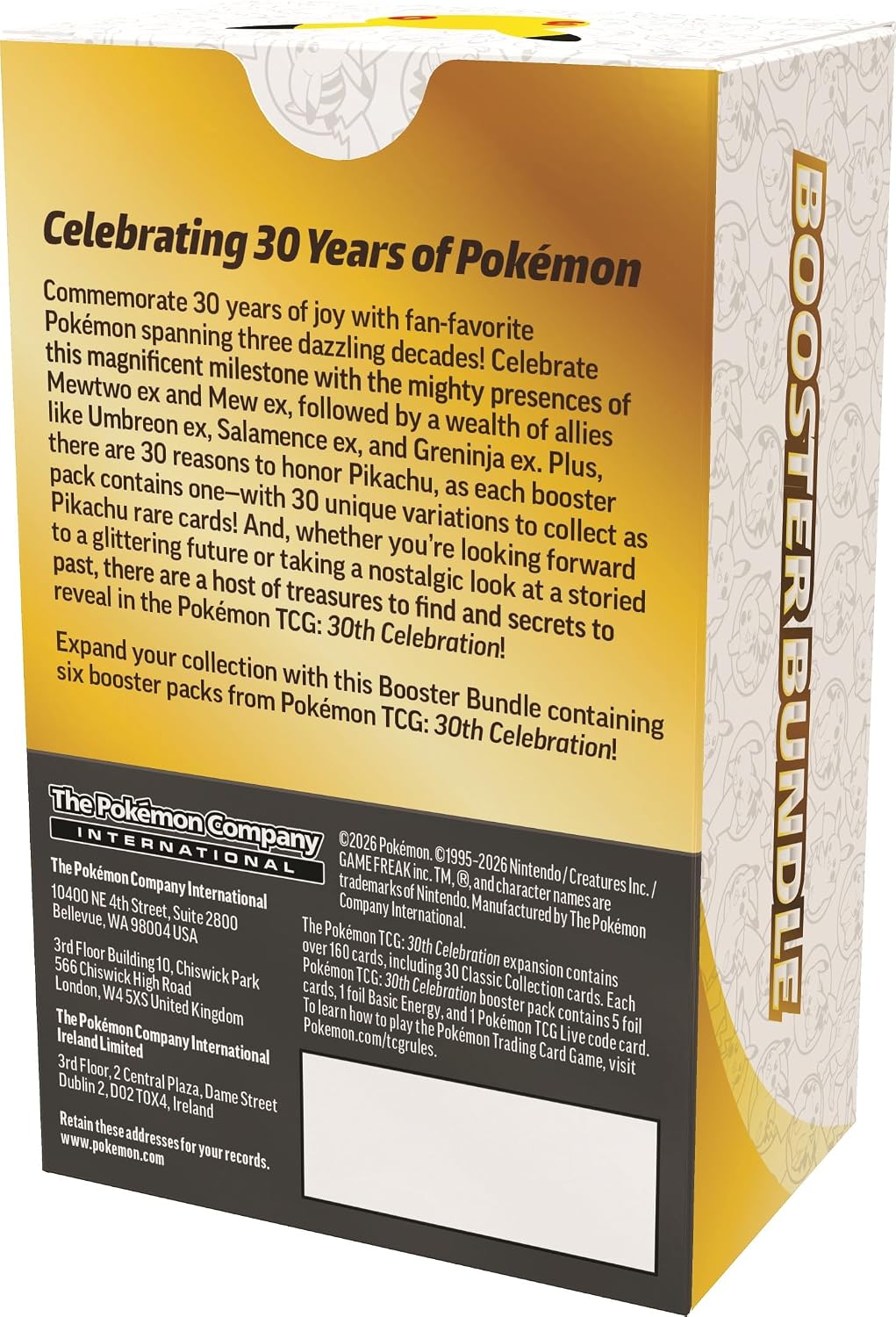 Pokémon Trading Card Game: 30th Celebration Booster Bundle